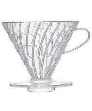 Пуровер Hario V60 01 прозрачный пластиковый для заваривания кофе на 1-2 чашки
